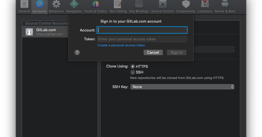 Gitlab using access token. Gitlab using access token