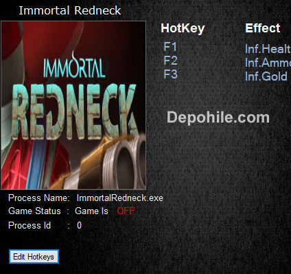 Immortal Redneck (PC) Oyunu Sınırsız Mermi,Can +3 Trainer Hile