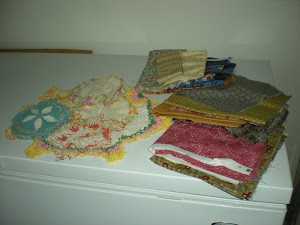 Fabric and Doilies