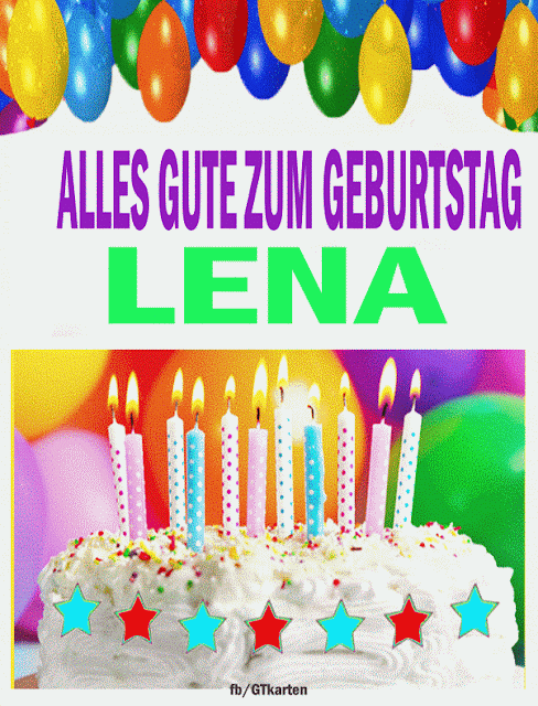 Alles Gute Zum Geburtstag LENA gif HBDAY.ART/DE