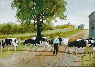 pinturas-acuarelas-vistas-rurales lienzos-de-panoramas-campesinos pinturas-acuarelas-vistas-rurales