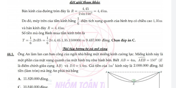 Phát triển câu 41, 42, 43, 44, 45, 46, 47 đề Toán 2021