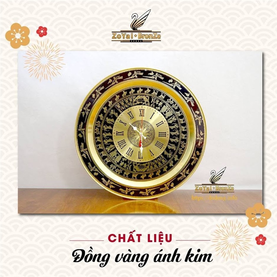 [A117] Cách treo mặt trống đồng trong phòng làm việc