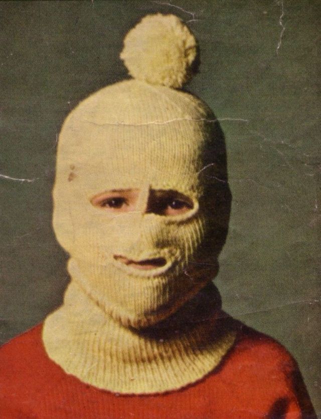 Weirdly Wonderful Vintage Balaclava Knitting Patterns From the 1960s