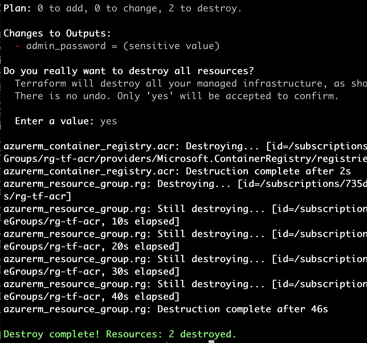 Coaching on DevOps and Cloud Computing How to create Azure Container Registry using Terraform