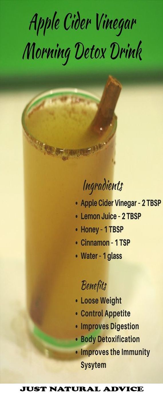 Apple cider Vinegar Drink Morning Detox Drink Jani Blood Sugar