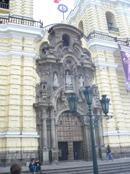 Spaanse koloniale stijl in Lima, Peru
