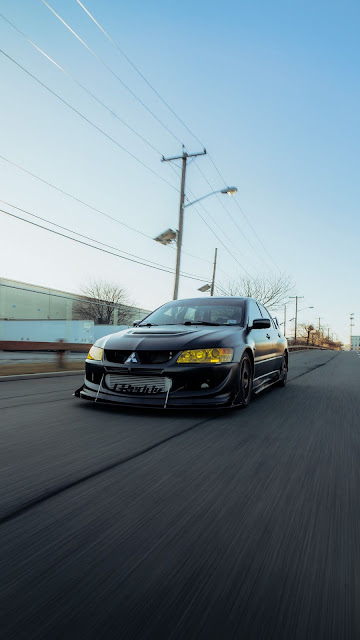 Mitsubishi HD wallpaper, sports car, black car, road, speed Mitsubishi HD wallpaper, sports car, black car, road, speed