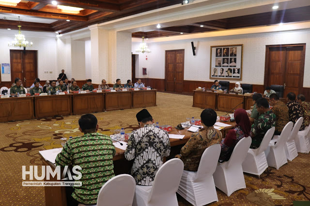 Plt. Bupati Trenggalek Ikut Koordinasikan Pelaksanaan Latsitardanus 2019 dengan Danjen Akademi TNI