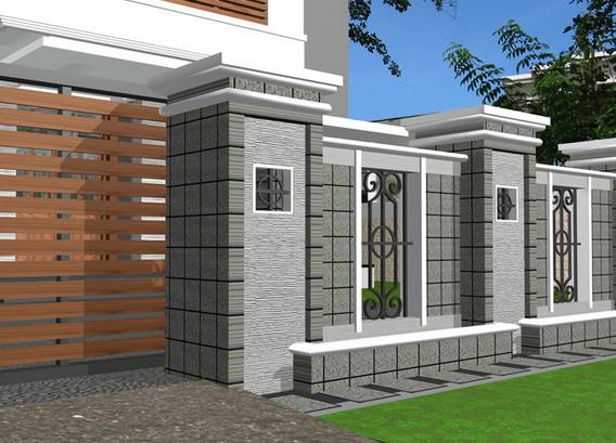 10 Contoh Model Pagar Rumah Minimalis Modern Terbaru ...