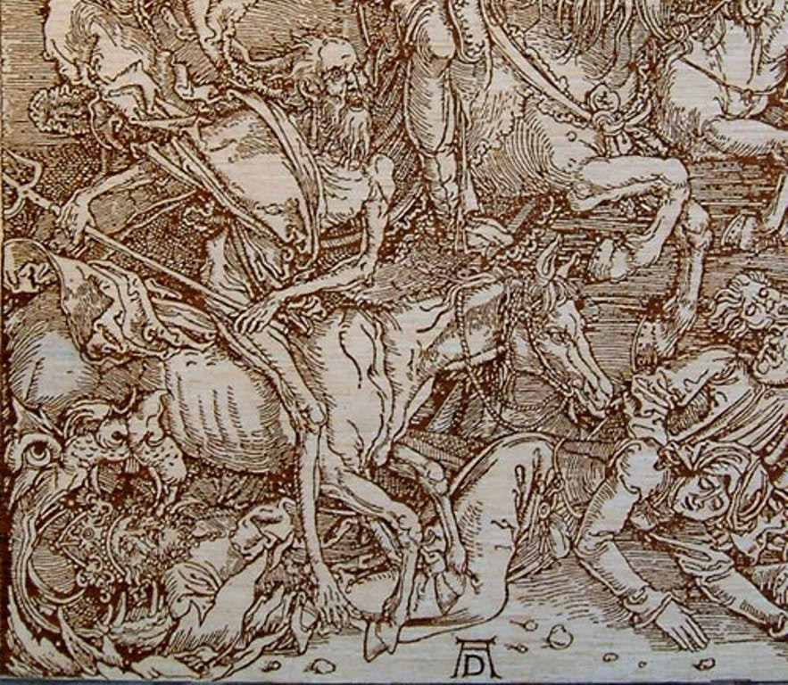 Альбрехт дюрер 4 всадника апокалипсиса картина