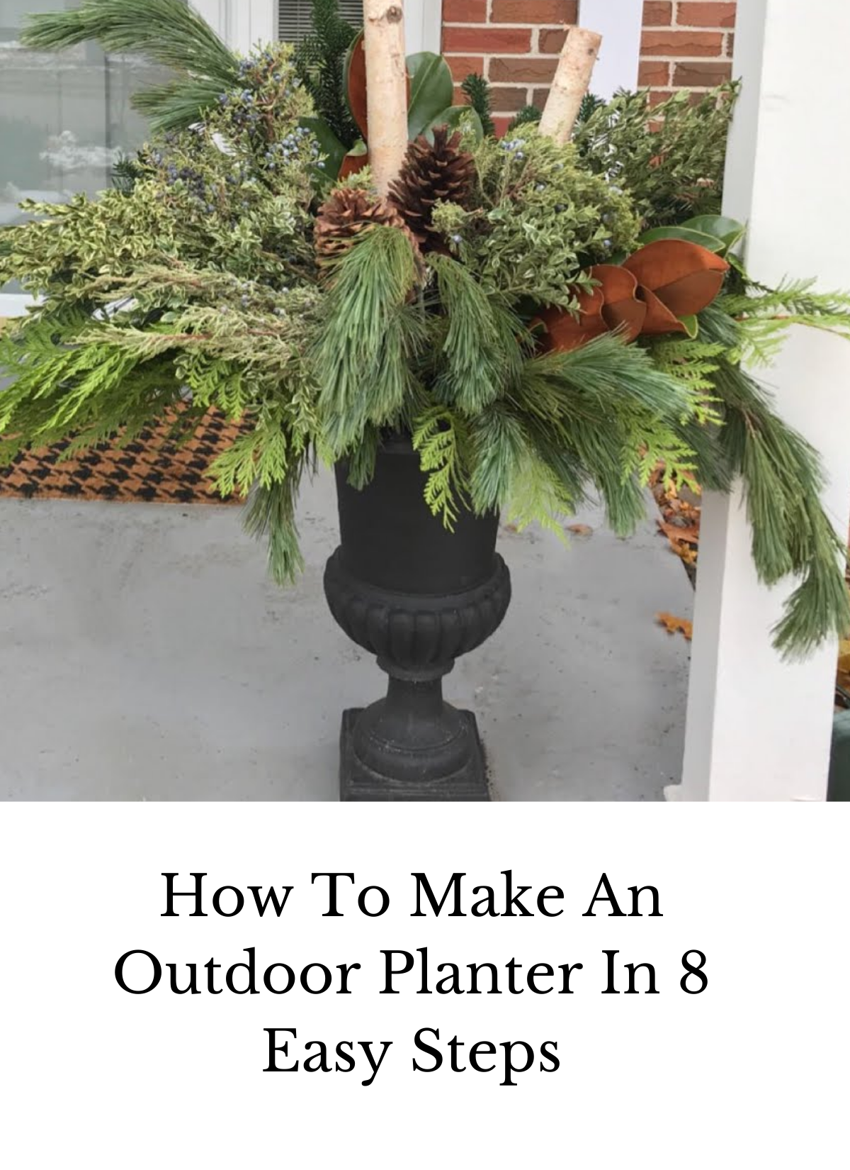 how to make an outdoor planter