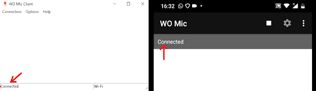 wo mic connected
