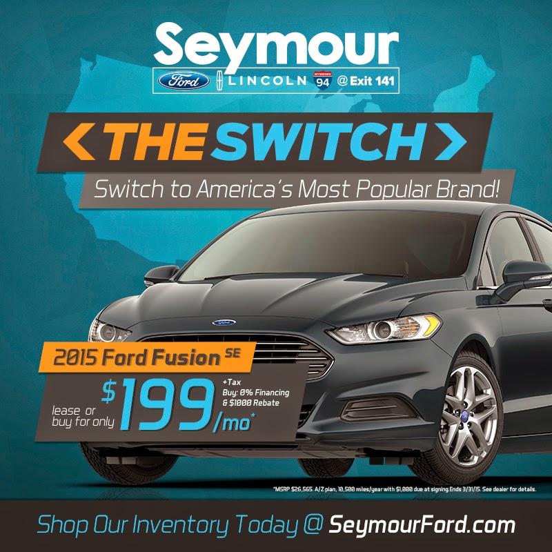 Seymour on 94 Make "The Switch" to a Ford with help from Seymour Ford