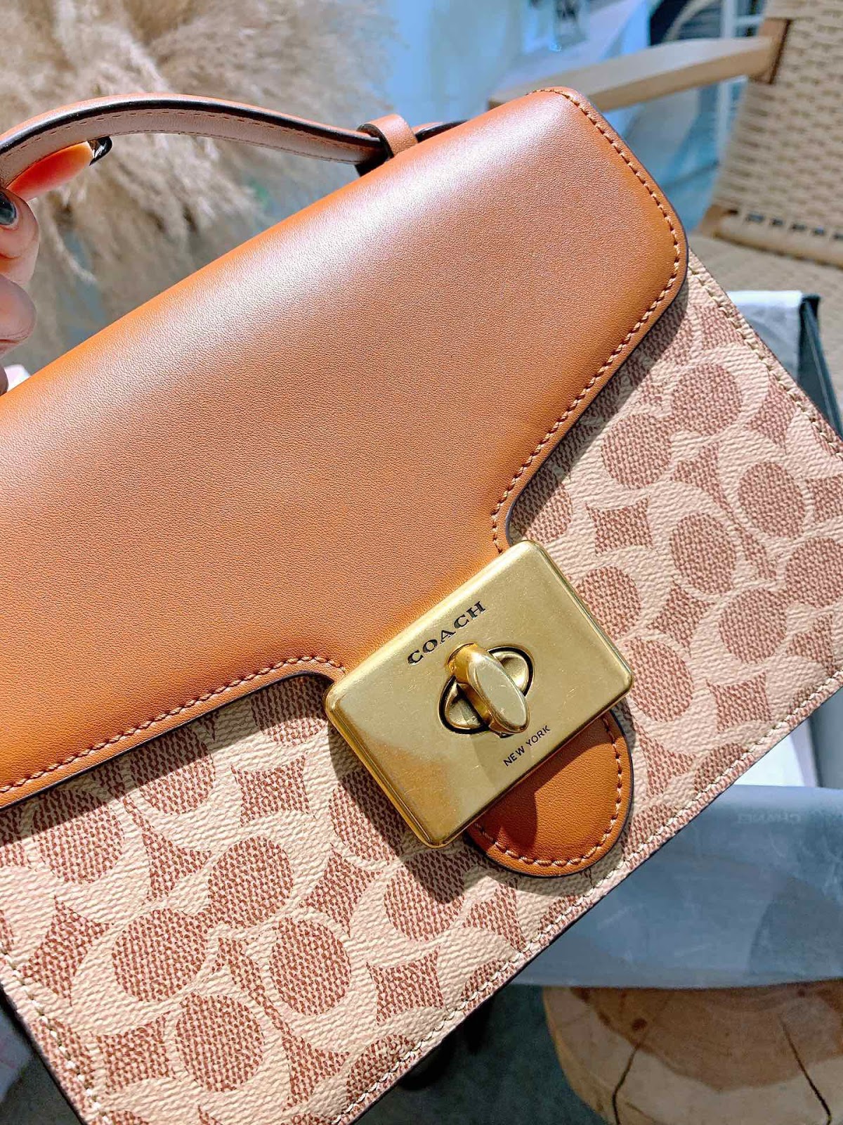 WE Do Love Luxury COACH Cassidy Top Handle Crossbody in Signature