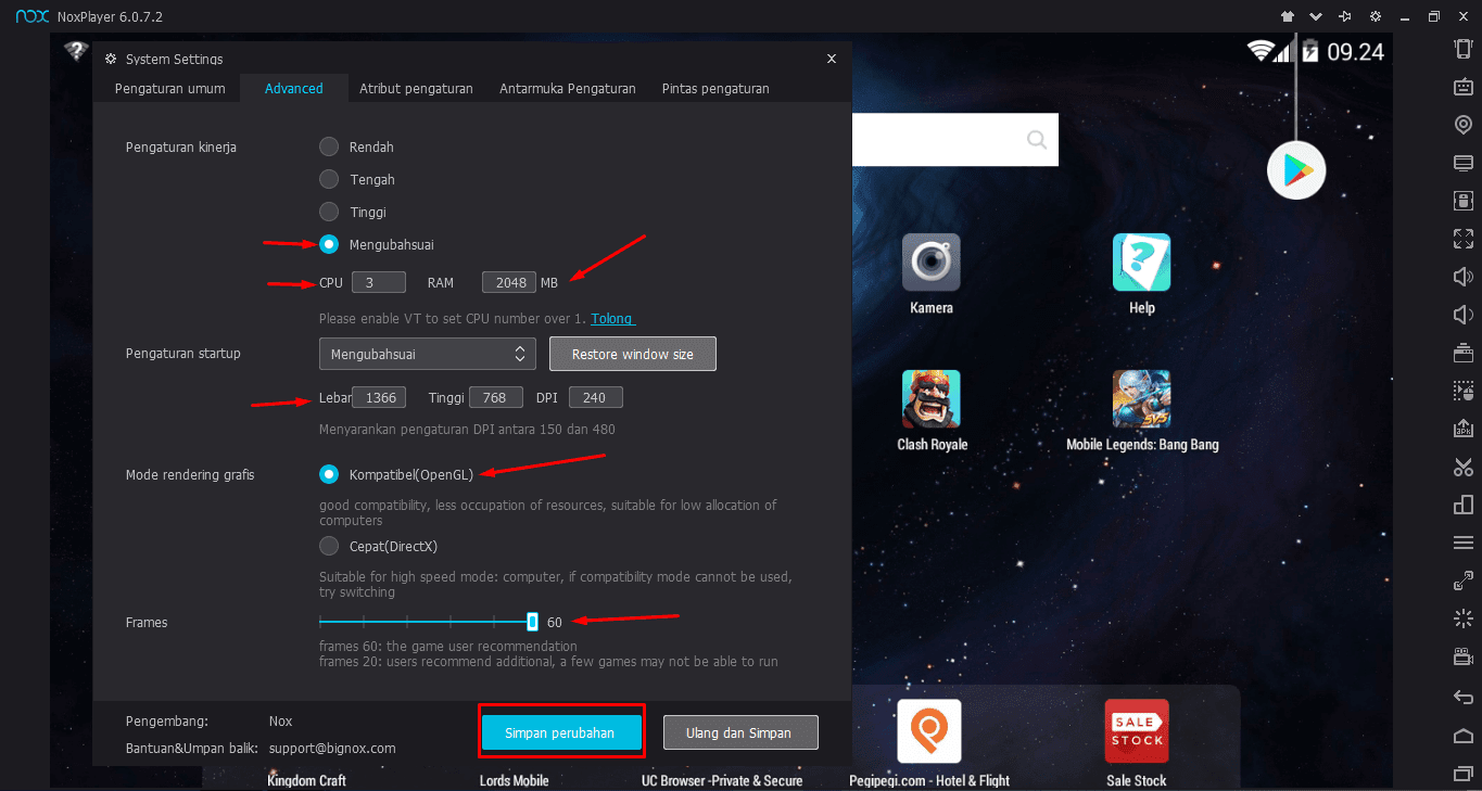 How To Setting A Graphic Nox App For A Mobile Legends To Avoid Lag Siswaku Blog