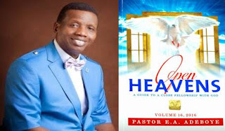 Open Heavens 21 May 2016: Saturday daily devotional by Pastor E. A. Adeboye – No Partiality 1 OPEN%2BHEAVEN%2B2016