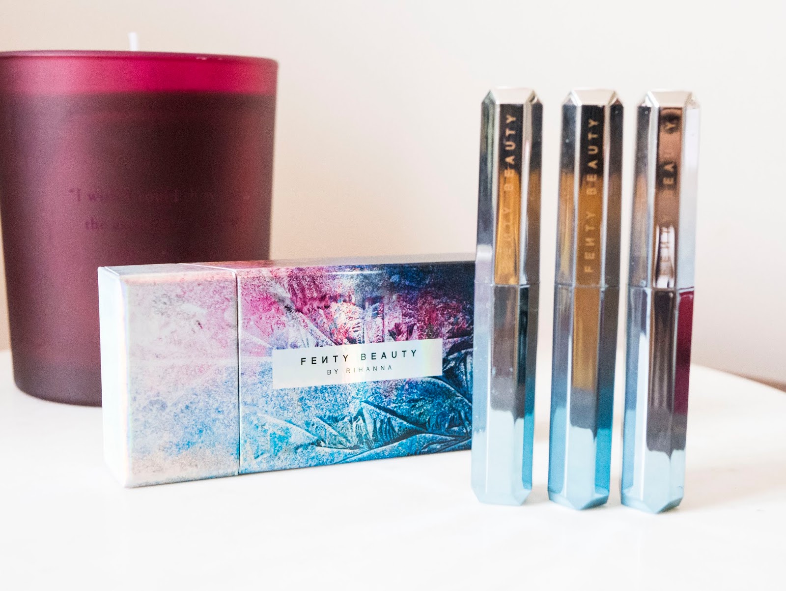 Coffrets de Noël Fenty Beauty rouges à lèvres et ombres à paupières ! La vie en Lucie Blog