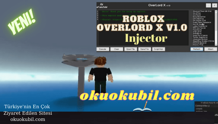 Roblox OverLord X v1.0 Keysiz Hile Injector Programı İndir Mart