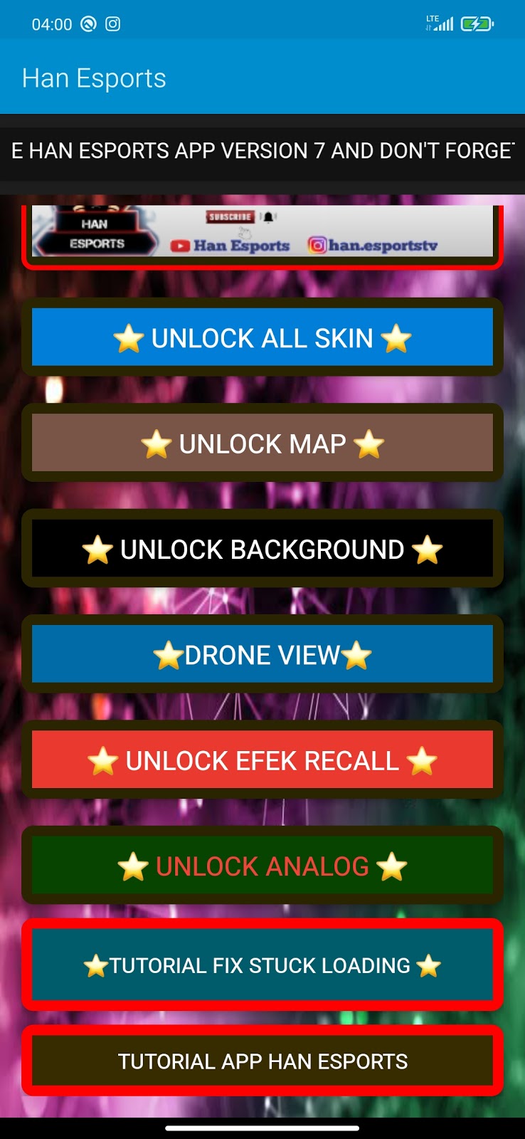 MLBB Han Injector Unlock All Skins & Drone View Patch Valentina