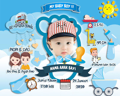 Template biodata bayi lucu file PSD Gratis Template Percetakan Template biodata bayi lucu file PSD Gratis Template Percetakan