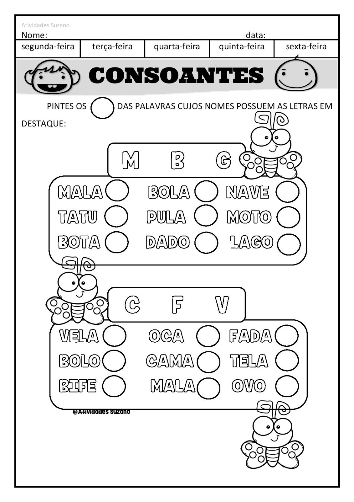 Consoantes alfabetização EM PDF