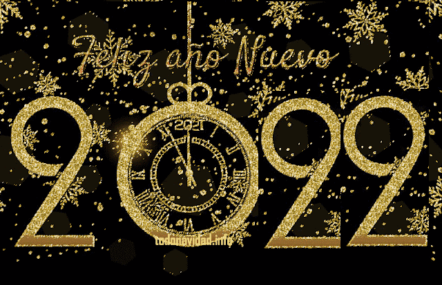 gifs feliz año nuevo 2022 - TODO NAVIDAD