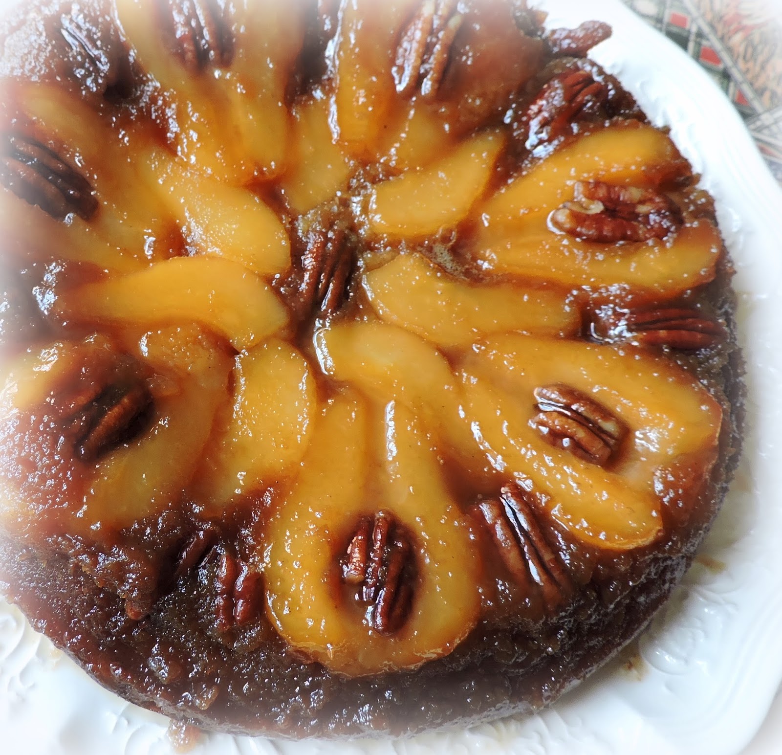 Pear & Maple Upsidedown Cake The English Kitchen