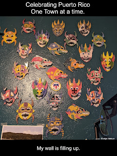 Puerto Rico miniVejigante Mask Collection by Evelyn Nelson