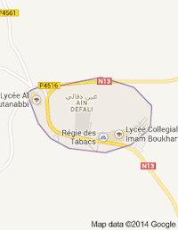 Ain Defali, Royaume du Maroc.