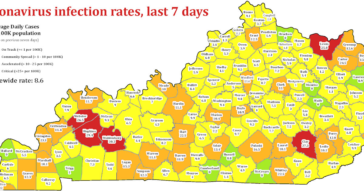 KENTUCKY HEALTH NEWS Newcase average passes 400, positivetest rate