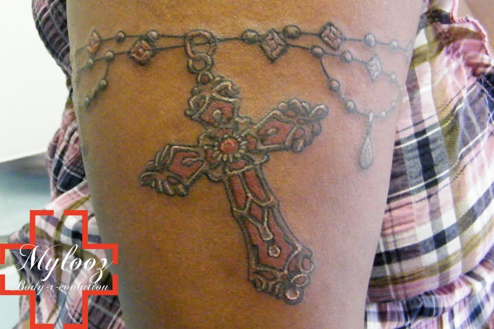 tatouage chapelet