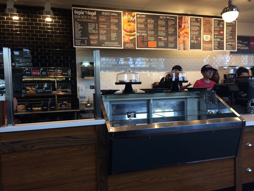 A GEEK DADDY BRUEGGER'S BAGELS HAS A NEW LOOK