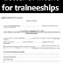  Letter of intent for traineeships