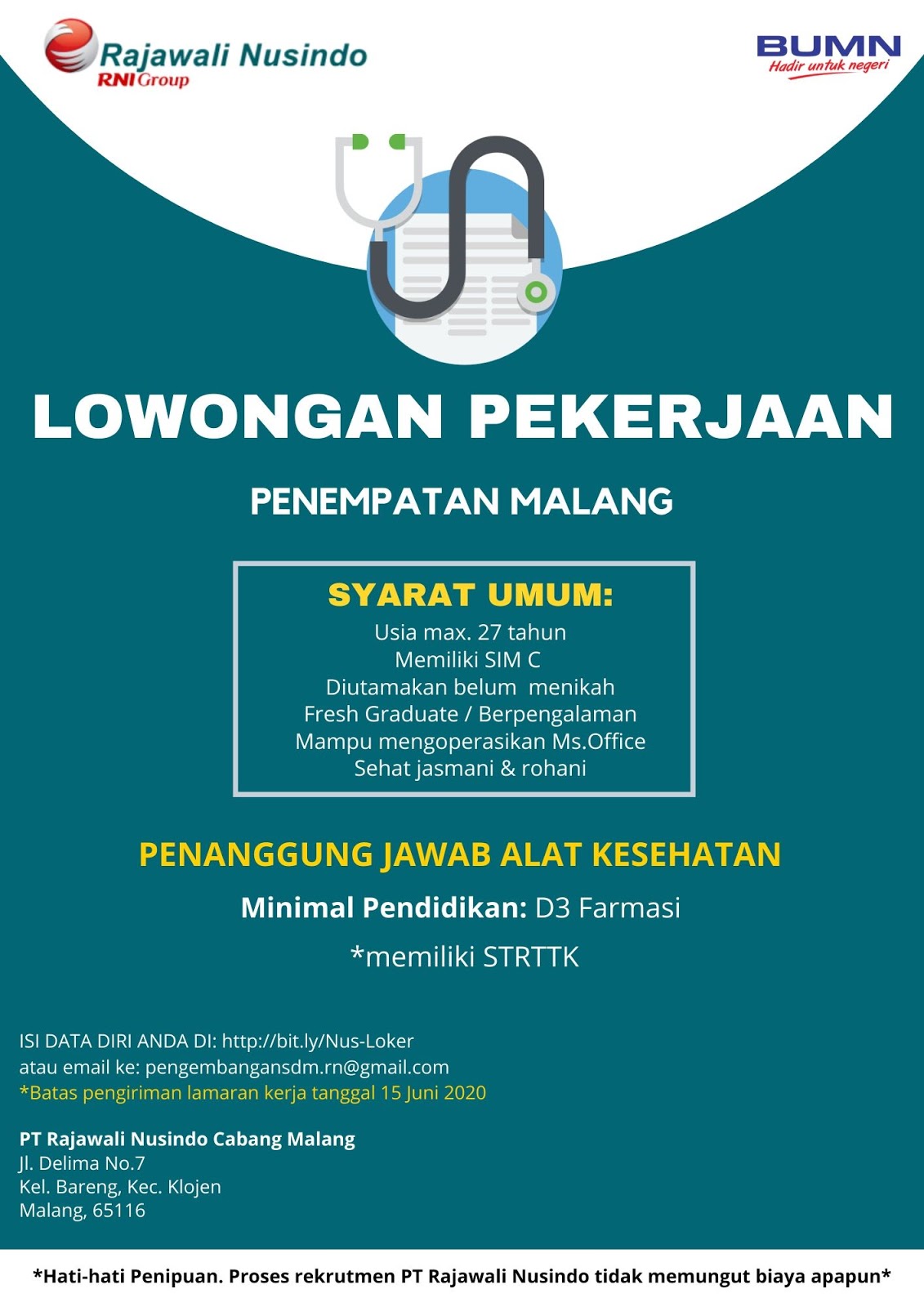 Lowongan Kerja PT Rajawali Nusindo Juni 2020 - Lowongan Kerja