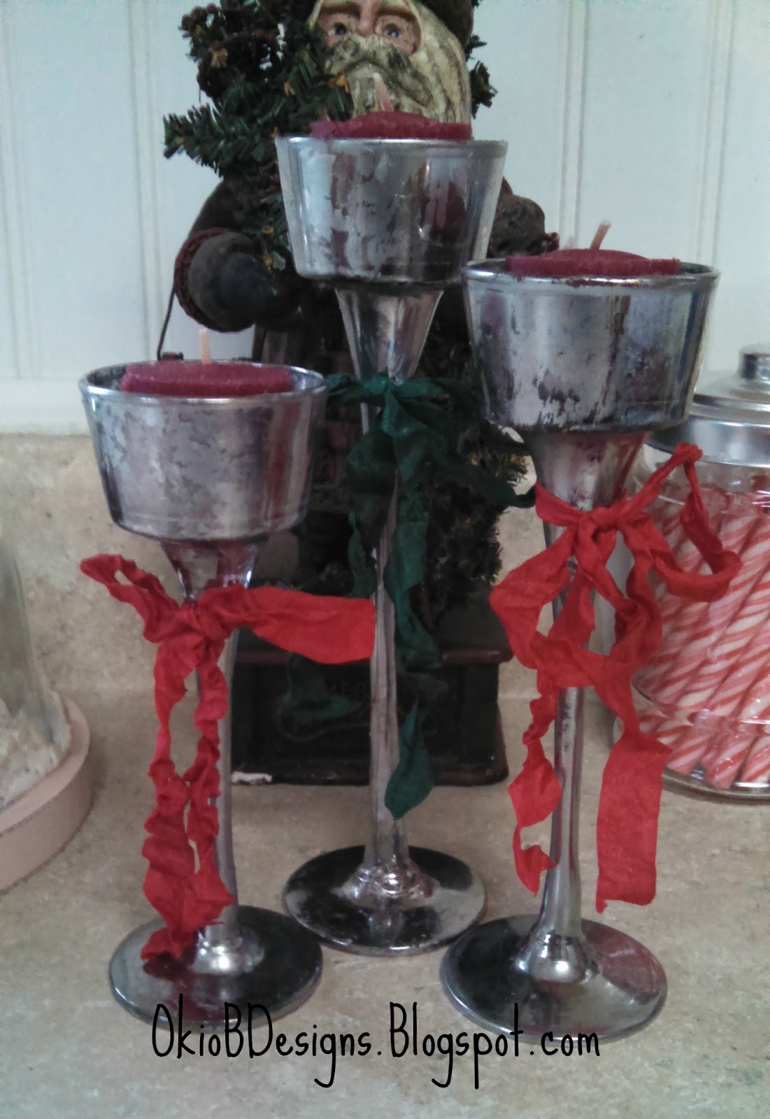 Dollar Store Candle Holders Makeover Okio B Designs
