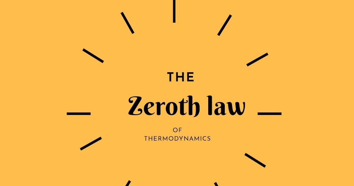 Zeroth law of thermodynamics explained The Mechanical post