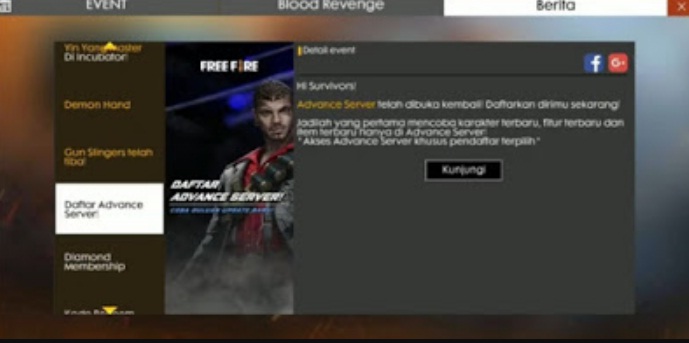 Cara Daftar Advance Server Ff Free Fire November 2019