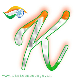 happy independence day K letter Image for whtasapp Dp