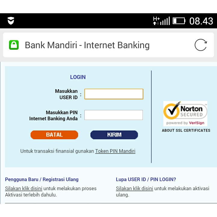 aktivasi Internet banking mandiri aktivasi Internet banking mandiri