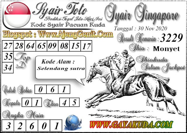 Syair Naga Mas Singapore Senin 30 November 2020 PONDOK SYAIR