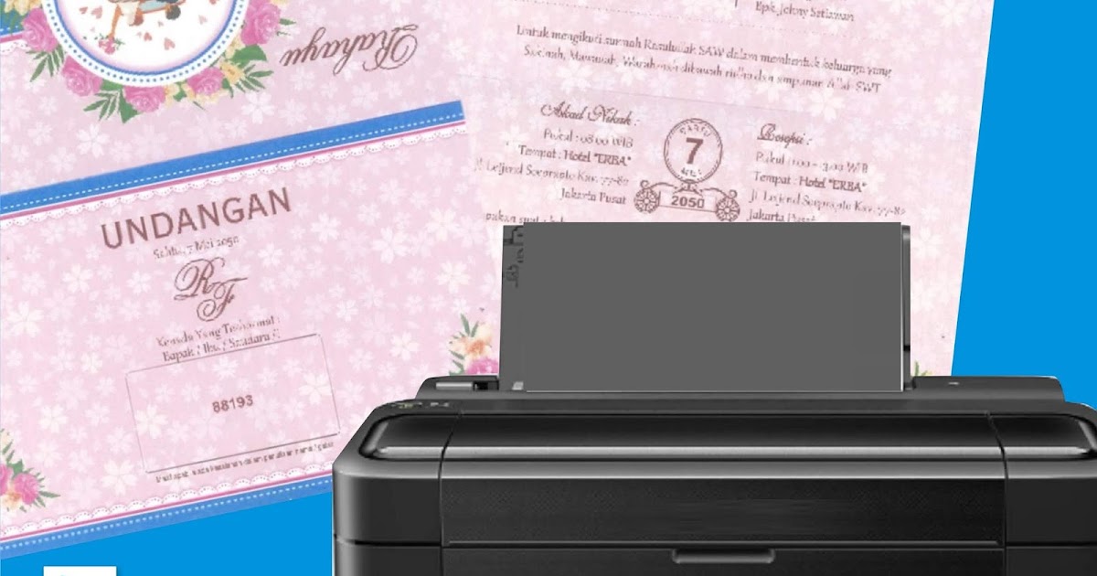 Cara Cetak Undangan dengan Printer Belajar Printis