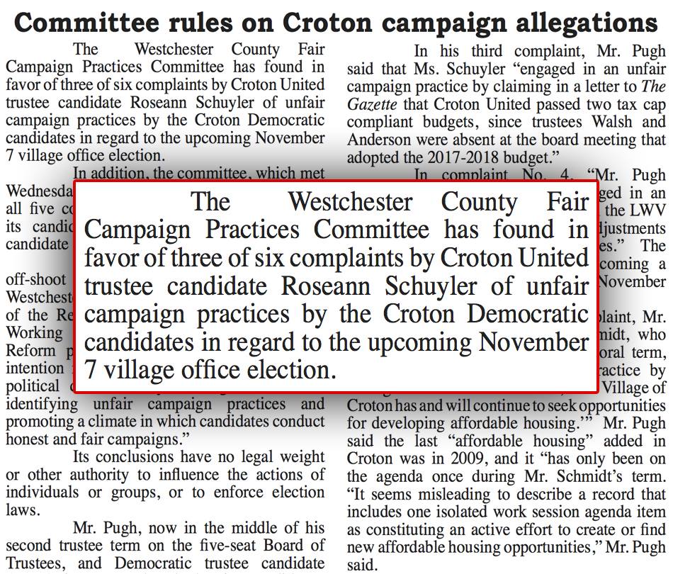 EverythingCroton FROM THE RECENT ISSUE OF THE GAZETTEAND COURTESY OF