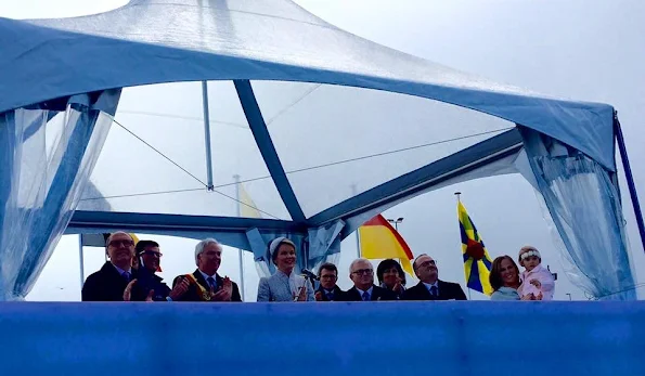 Queen Mathilde christened the new installation vessel of the Jan De Nul Group in Oostende