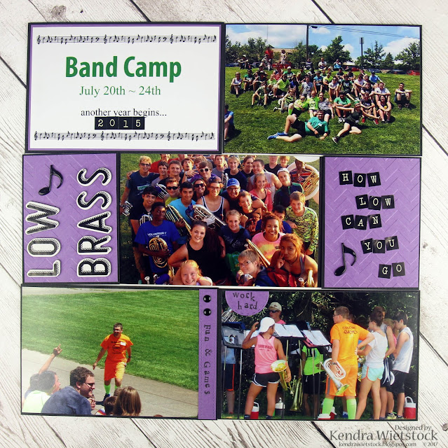 Kendra's Paper Creations Marching Band Pages 2015