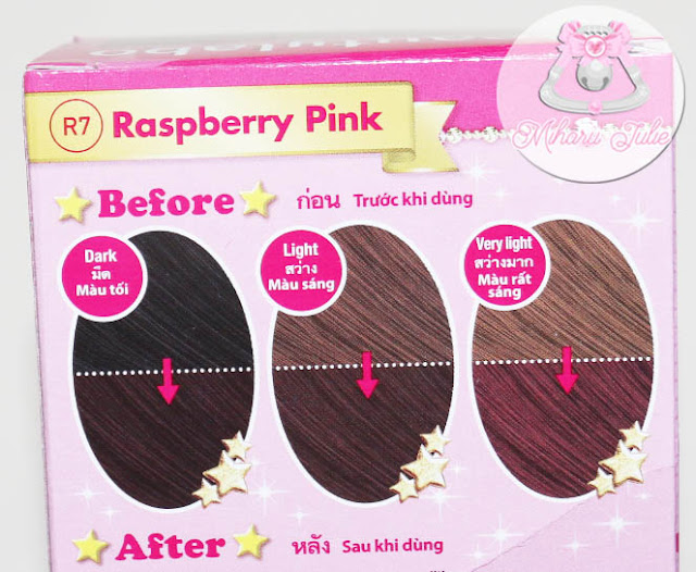 Beauty Labo Hair Dye Raspberry Pink Review indonesia beauty and travel