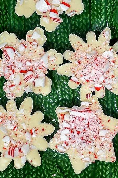 Peppermint Bark With White And Dark Chocolate