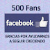 500 Fans es Facebook
