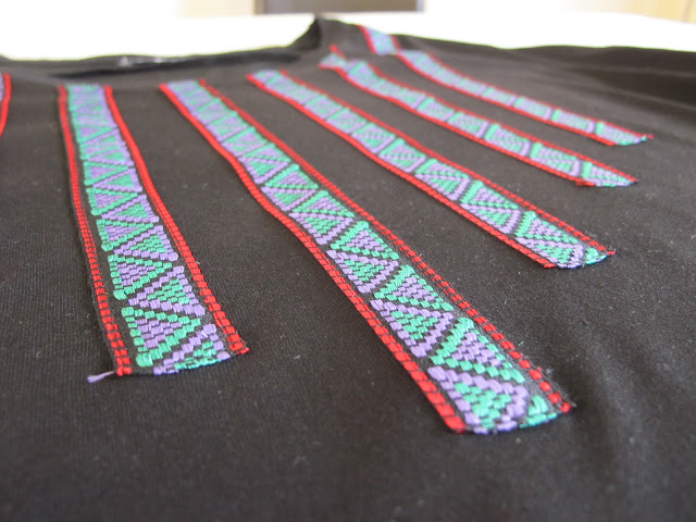 DIY Customizar tendencia azteca una camiseta. Blog de moda, costura y diy.