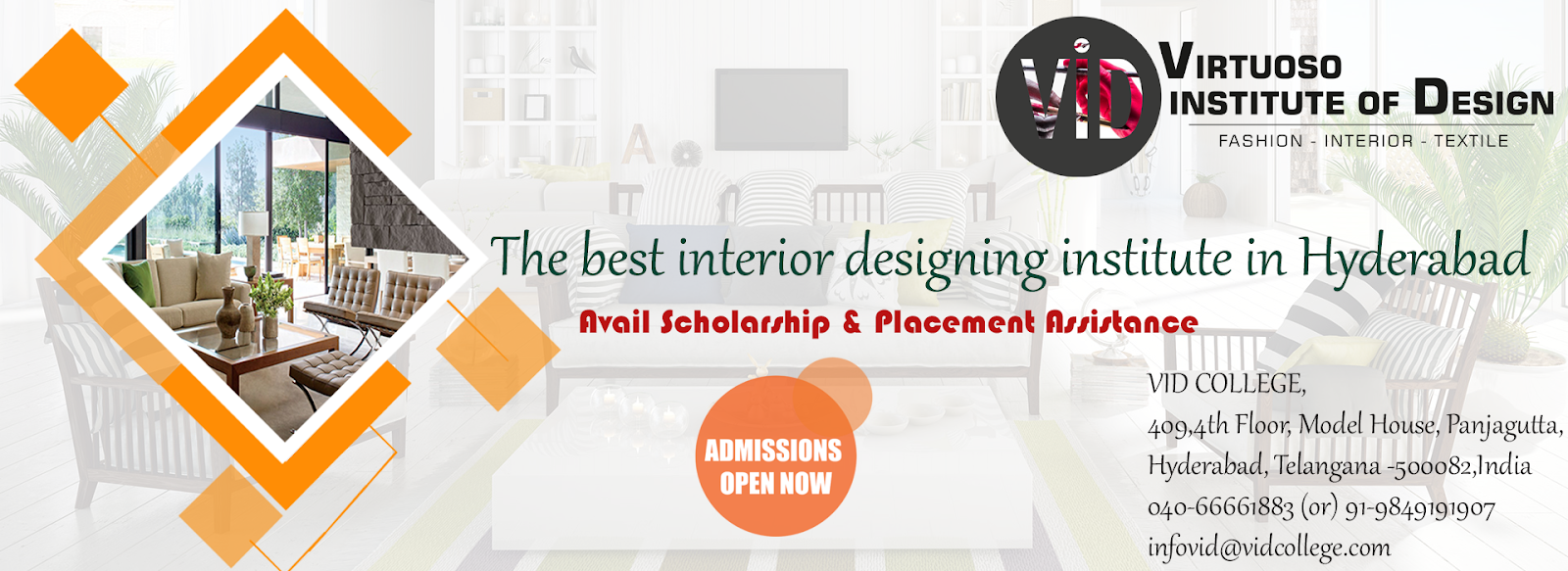 VID COLLEGE The Best Interior Designing institute In Hyderabad